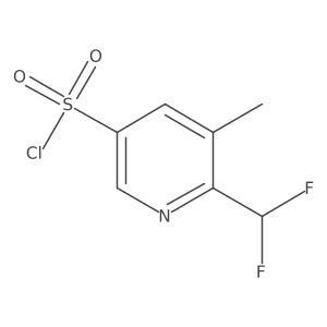 2-(Difluoromethyl)-3-methylpyridine-5-sulfonyl chloride Structure