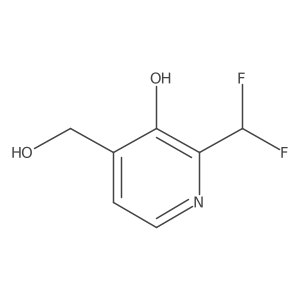 2-(Difluoromethyl)-3-hydroxypyridine-4-methanol结构式