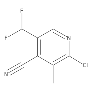 2-Chloro-5-(difluoromethyl)-3-methylisonicotinonitrile Structure