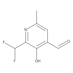 2-(Difluoromethyl)-3-hydroxy-6-methylpyridine-4-carboxaldehyde Structure