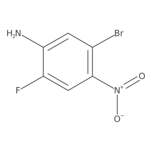 5-bromo-2-fluoro-4-nitro-aniline结构式