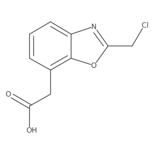 2-(Chloromethyl)benzo[d]oxazole-7-acetic acid结构式