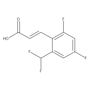 3-(2-(Difluoromethyl)-4,6-difluorophenyl)acrylic acid Structure