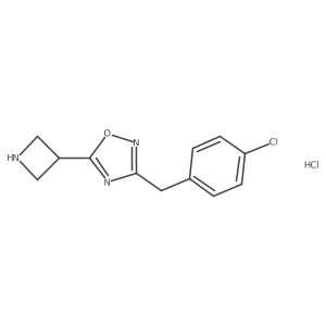 5-(Azetidin-3-yl)-3-(4-chlorobenzyl)-1,2,4-oxadiazole hydrochloride Structure