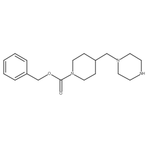 1-[(1-Cbz-4-piperidyl)methyl]piperazine Structure