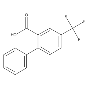 4-(Trifluoromethyl)-[1,1'-biphenyl]-2-carboxylic acid结构式