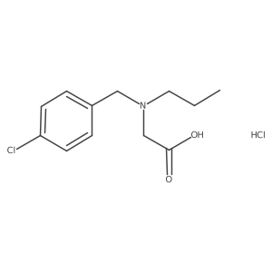 N-(4-Chlorobenzyl)-N-propylglycine hydrochloride Structure