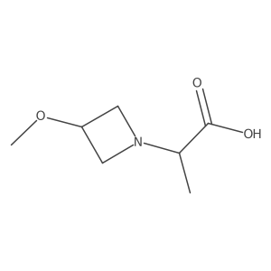 2-(3-Methoxyazetidin-1-yl)propanoic acid结构式