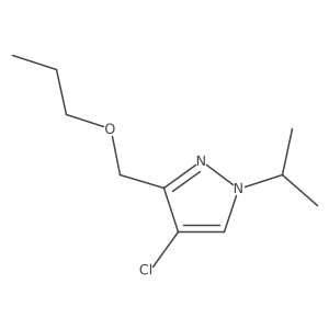 4-chloro-1-isopropyl-3-(propoxymethyl)-1H-pyrazole结构式