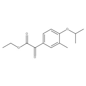 Ethyl 2-(4-isopropoxy-3-methylphenyl)-2-oxoacetate Structure