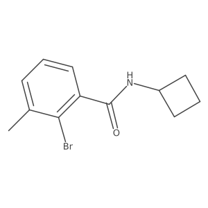 2-Bromo-N-cyclobutyl-3-methylbenzamide Structure