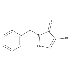 1-benzyl-4-bromo-1H-pyrazol-5-ol结构式