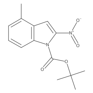 tert-butyl 4-methyl-2-nitro-1H-indole-1-carboxylate结构式