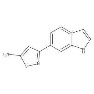 3-(1H-indol-6-yl)-1,2-oxazol-5-amine结构式