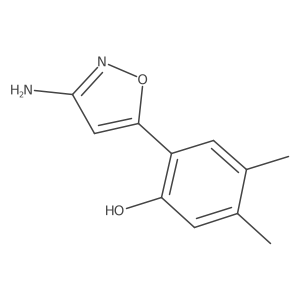 2-(3-Amino-1,2-oxazol-5-yl)-4,5-dimethylphenol结构式