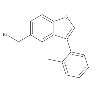 5-(Bromomethyl)-3-(o-tolyl)benzo[b]thiophene结构式