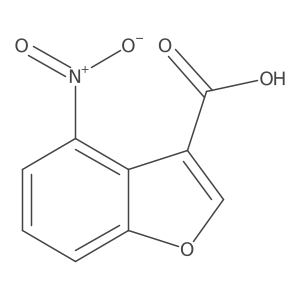 4-Nitrobenzofuran-3-carboxylic acid结构式