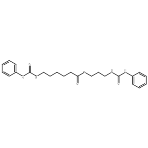3-[[(Phenylamino)carbonyl]amino]propyl 6-[[(phenylamino)carbonyl]amino]hexanoate Structure