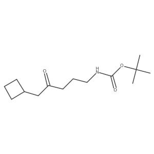 tert-butyl N-(5-cyclobutyl-4-oxopentyl)carbamate Structure