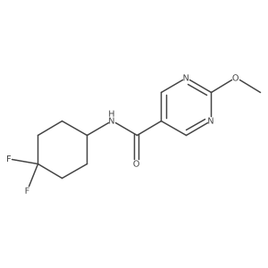 N-(4,4-difluorocyclohexyl)-2-methoxypyrimidine-5-carboxamide结构式