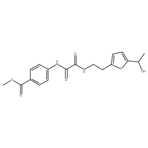 Methyl 4-(2-((2-(5-(1-hydroxyethyl)thiophen-2-yl)ethyl)amino)-2-oxoacetamido)benzoate结构式