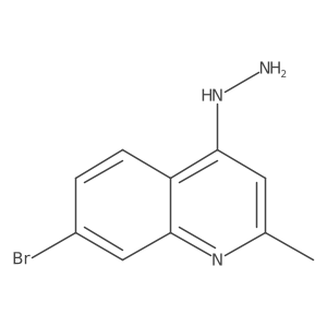 7-Bromo-4-hydrazino-2-methylquinoline Structure