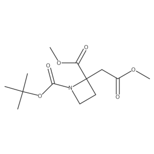 1-tert-Butyl 2-methyl 2-(2-methoxy-2-oxoethyl)azetidine-1,2-dicarboxylate结构式
