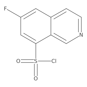 6-Fluoroisoquinoline-8-sulfonyl chloride结构式