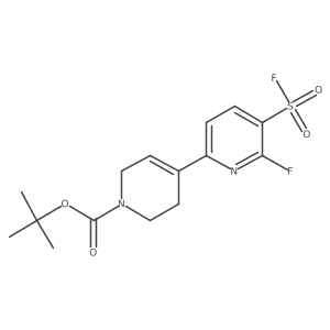 tert-Butyl 4-[6-fluoro-5-(fluorosulfonyl)pyridin-2-yl]-1,2,3,6-tetrahydropyridine-1-carboxylate Structure