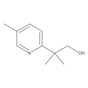 2-Methyl-2-(5-methylpyridin-2-yl)propan-1-ol结构式