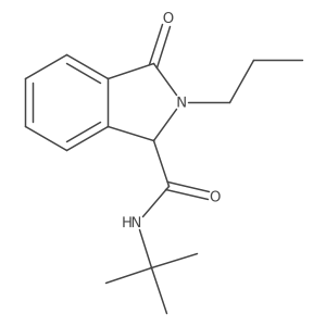 n-Tert-butyl-3-oxo-2-propylisoindoline-1-carboxamide Structure