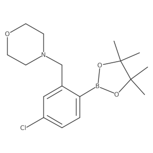4-Chloro-2-(morpholinomethyl)phenylboronic acid, pinacol ester Structure
