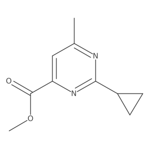 Methyl 2-cyclopropyl-6-methylpyrimidine-4-carboxylate Structure