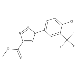 methyl 1-[4-chloro-3-(trifluoromethyl)phenyl]-1H-1,2,3-triazole-4-carboxylate结构式