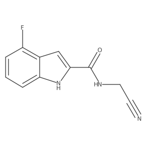 N-(cyanomethyl)-4-fluoro-1H-indole-2-carboxamide Structure