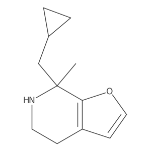 7-(cyclopropylmethyl)-7-methyl-4H,5H,6H,7H-furo[2,3-c]pyridine Structure