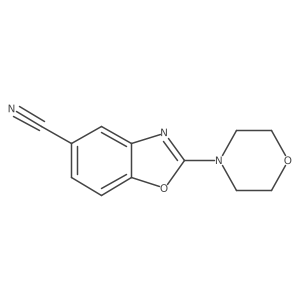 2-(4-Morpholinyl)-5-benzoxazolecarbonitrile结构式