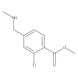 Methyl 2-chloro-4-[(methylamino)methyl]benzoate结构式