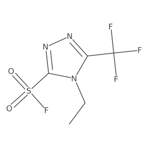 4-ethyl-5-(trifluoromethyl)-4H-1,2,4-triazole-3-sulfonyl fluoride结构式