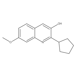 2-Cyclopentyl-7-methoxyquinolin-3-ol结构式