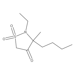 3-Butyl-2-ethyl-3-methyl-1lambda6,2-thiazolidine-1,1,4-trione Structure