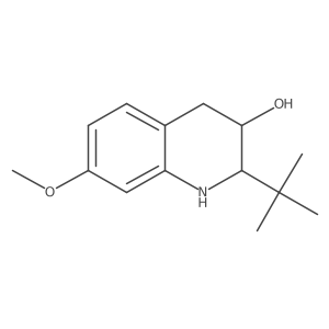 2-Tert-butyl-7-methoxy-1,2,3,4-tetrahydroquinolin-3-ol结构式