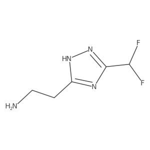 2-[3-(difluoromethyl)-1H-1,2,4-triazol-5-yl]ethan-1-amine Structure