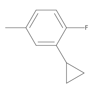 3-Cyclopropyl-4-fluoroToluene结构式