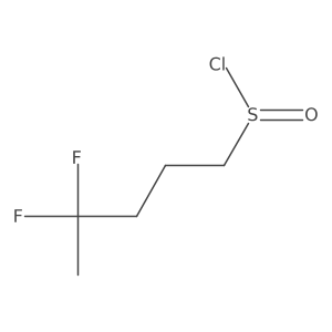 4,4-Difluoropentane-1-sulfinyl chloride Structure