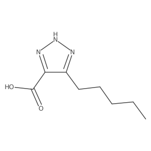 5-pentyl-1H-1,2,3-triazole-4-carboxylic acid结构式