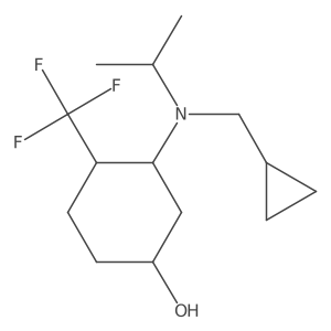 3-[(Cyclopropylmethyl)(propan-2-yl)amino]-4-(trifluoromethyl)cyclohexan-1-ol Structure