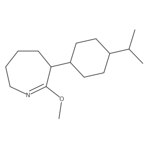 7-methoxy-6-[4-(propan-2-yl)cyclohexyl]-3,4,5,6-tetrahydro-2H-azepine结构式