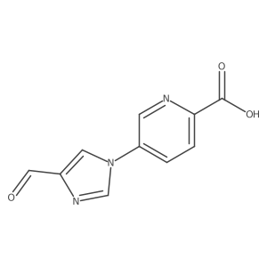 5-(4-formyl-1H-imidazol-1-yl)pyridine-2-carboxylic acid Structure