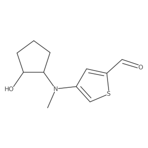 4-[(2-Hydroxycyclopentyl)(methyl)amino]thiophene-2-carbaldehyde Structure